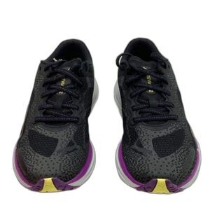 $160 Women's PUMA Deviate Nitro 2 Black Purple Athletic Running Shoes Size 6.5
